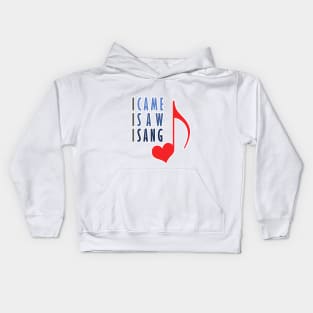 I Love Singing Kids Hoodie